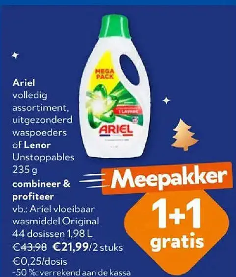 Promotie: Ariel vloeibaar wasmiddel Original