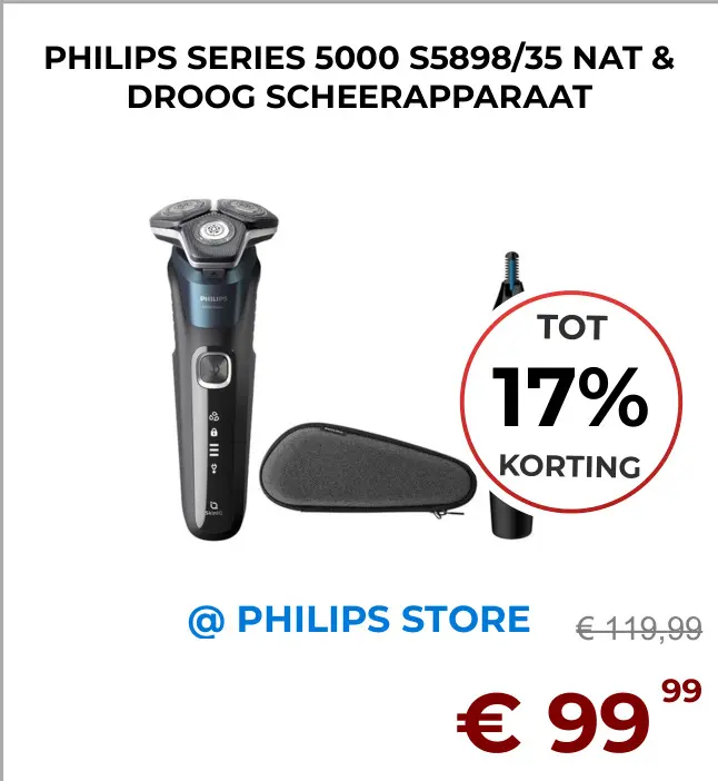 Aanbieding: Series 5000 S5898/35 nat & droog scheerapparaat