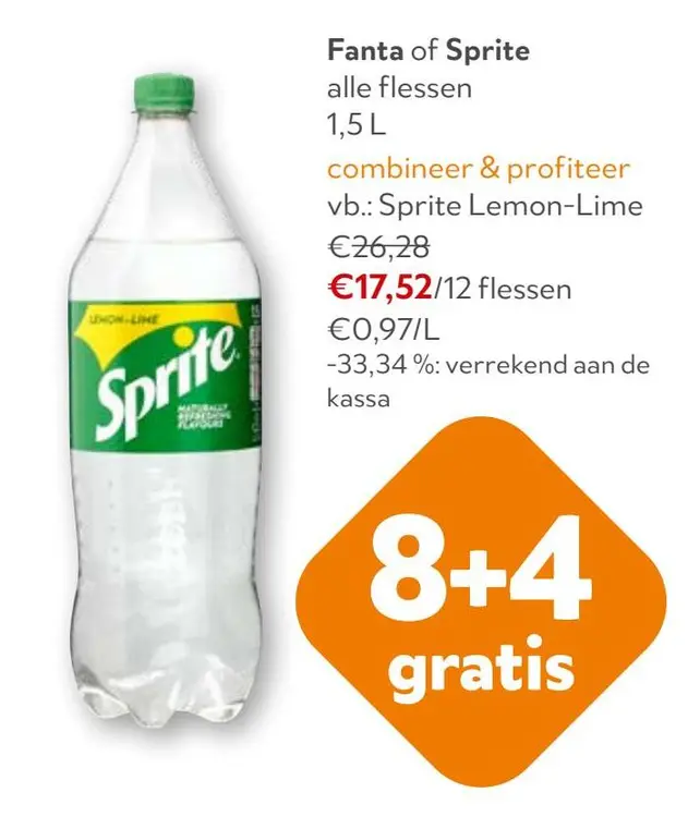 Aanbieding: Fanta of Sprite