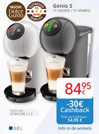 Aanbieding: NESCAFE Dolce Gusto Genio S