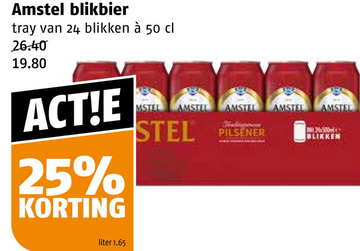 Aanbieding: Amstel blikbier