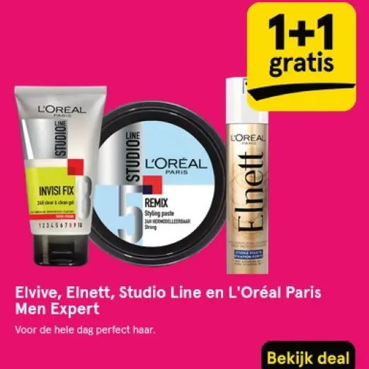 Aanbieding: Elvive, Elnett, Studio Line en L'Oréal Paris Men Expert