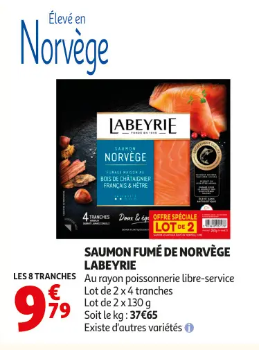 Aanbieding: Saumon fumé de norvège