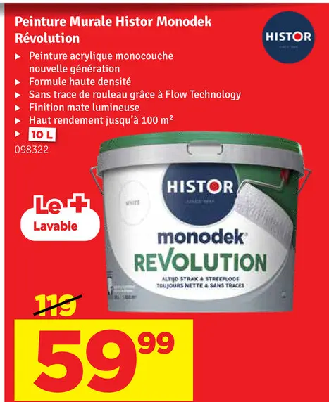 Promotie: Peinture Murale Histor Monodek Révolution