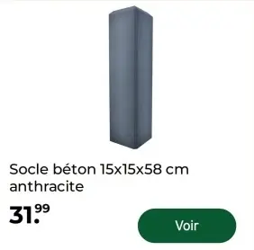 Offre: Socle béton anthracite