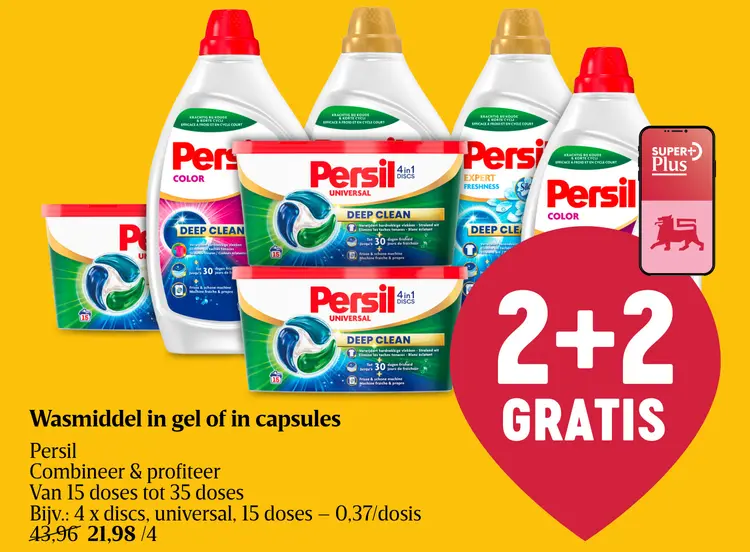 Promotie: Wasmiddel in gel of in capsules