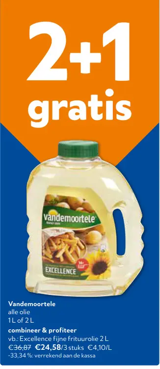 Promotie: Alle olie