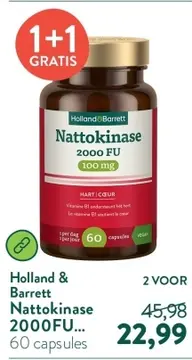 Aanbieding: Holland & Barrett Nattokinase 2000FU...