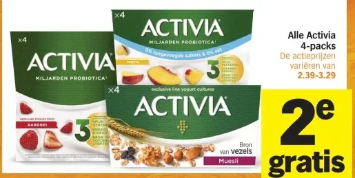 Aanbieding: Activia 4-packs