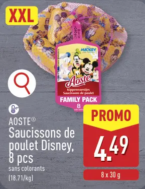 Offre: Saucissons de poulet Disney