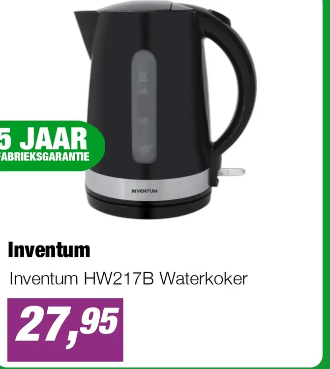 Aanbieding: Inventum HW217B Waterkoker