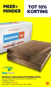 Aanbieding: ROCK4ALL ISOLATIEPLAAT DIVERSE DIKTES