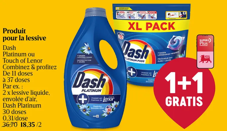 Offre: Produit pour la lessive