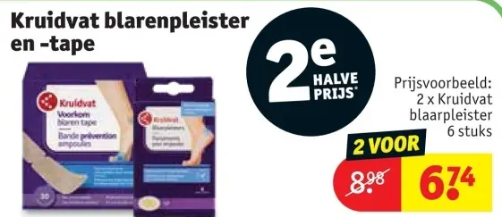 Promotie: blarenpleister en -tape