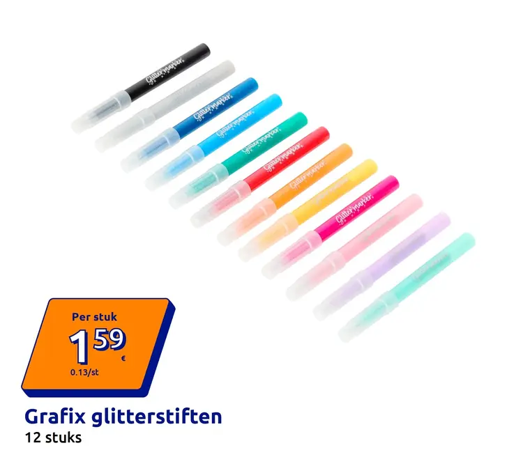 Promotie: Grafix glitterstiften