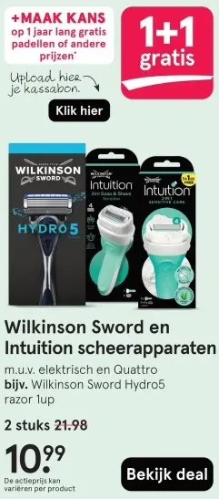 Aanbieding: Sword en Intuition scheerapparaten