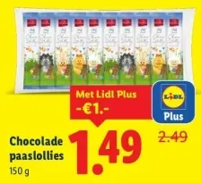 Aanbieding: Chocolade paaslollies