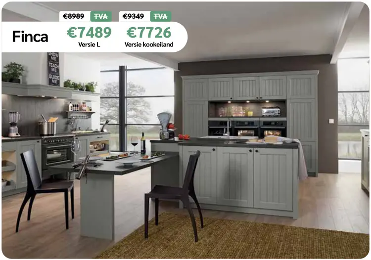 Promotie: Finca Keuken Versie L of Kookeiland
