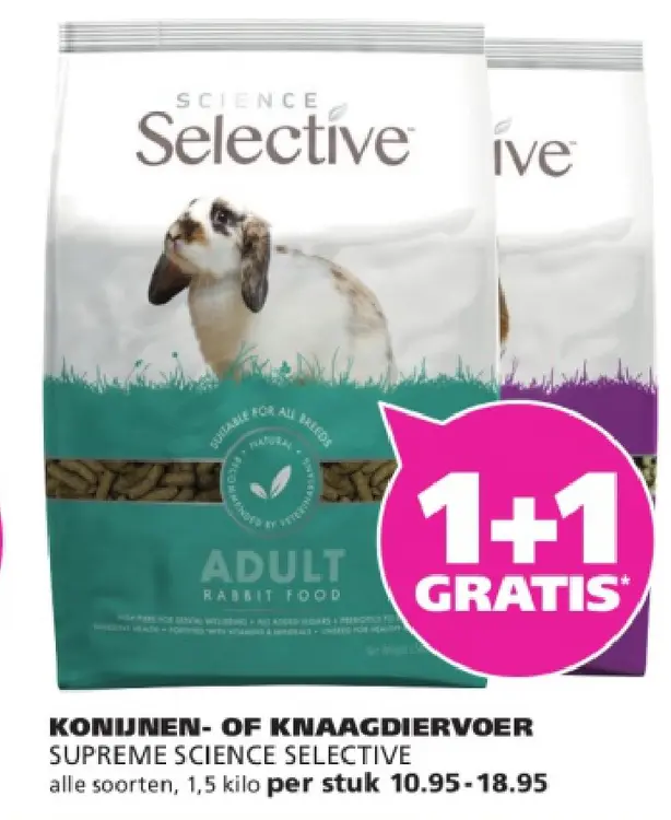 Aanbieding: Konijnen- of knaagdiervoer