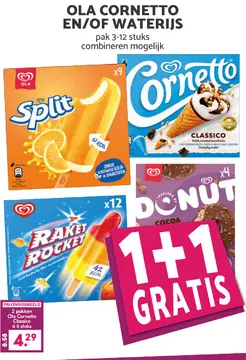 Aanbieding: Ola Cornetto en/of waterijs