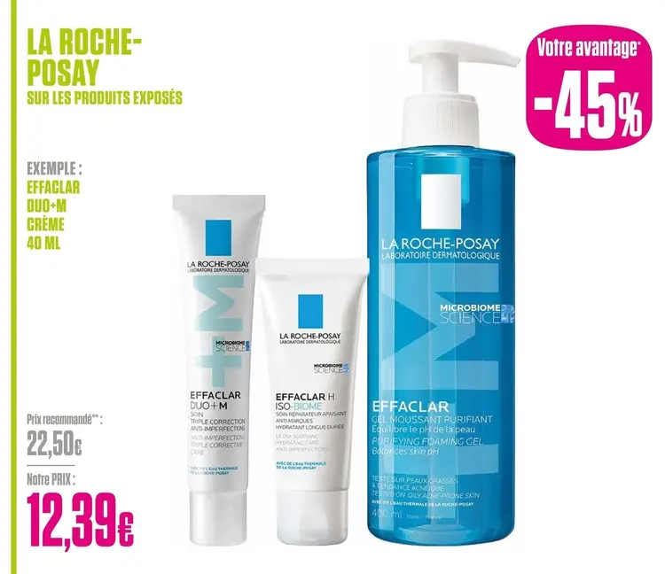 Offre: Effaclar duo+m crème