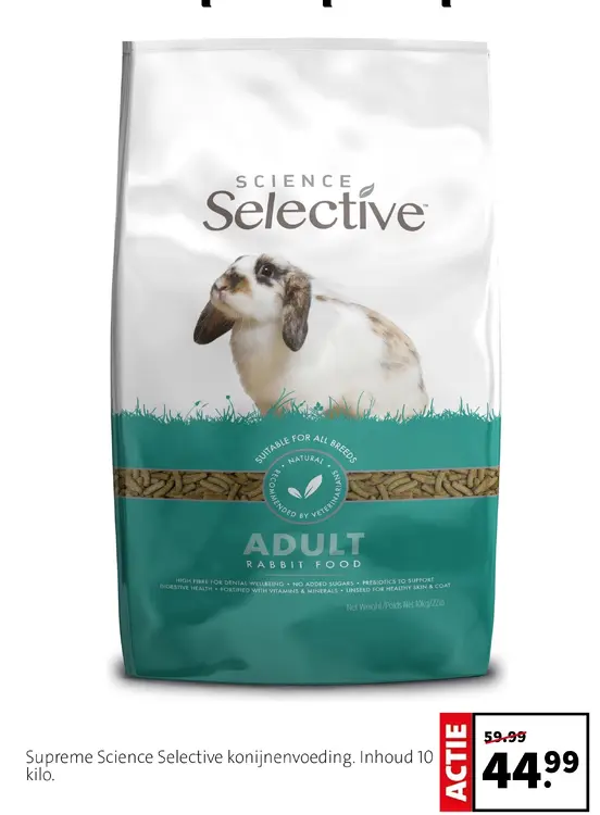 Aanbieding: Science Selective konijnenvoeding