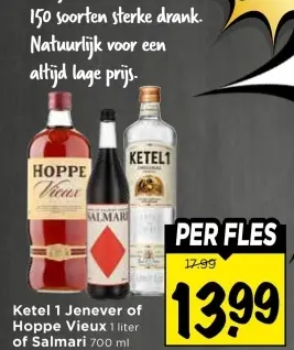 Aanbieding: Jenever of Hoppe Vieux of Salmari