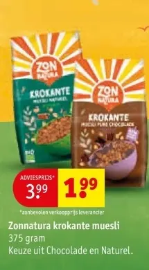 Aanbieding: krokante muesli