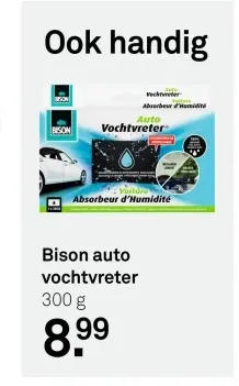 Aanbieding: Bison auto vochtvreter