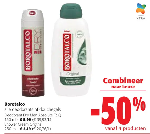 Aanbieding: alle deodorants of douchegels