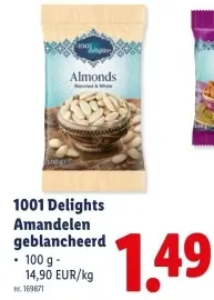 Promotie: Amandelen geblancheerd