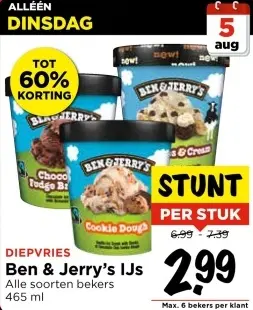 Aanbieding: Ben & Jerry's IJs