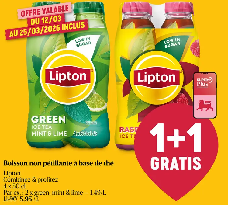 Offre: Boisson non pétillante à base de thé