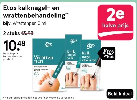 Aanbieding: Etos kalknagel- en wrattenbehandeling