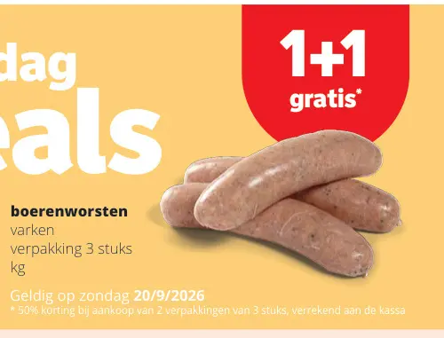 Promotie: Boerenworsten