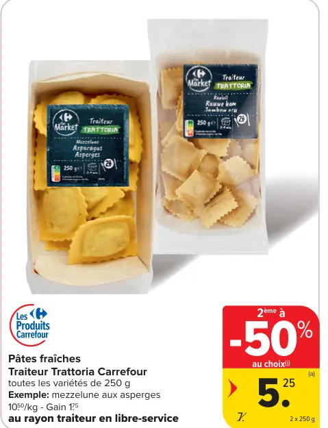 Offre: Pâtes fraîches Traiteur Trattoria Carrefour