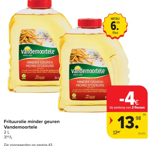 Promotie: Frituurolie minder geuren