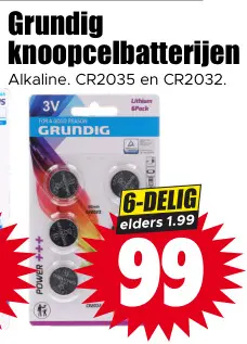 Aanbieding: Knoopcelbatterijen