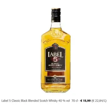 Aanbieding: Label 5 Classic Black Blended Scotch Whisky