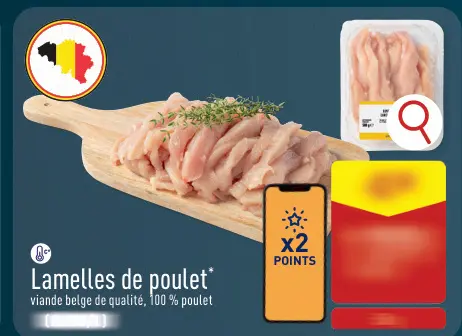 Offre: Lamelles de poulet
