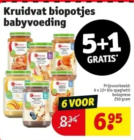Promotie: Kruidvat biopotjes babyvoeding