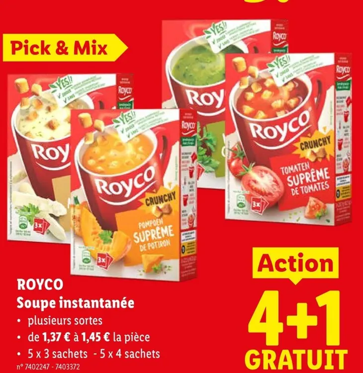 Offre: Soupe instantanée