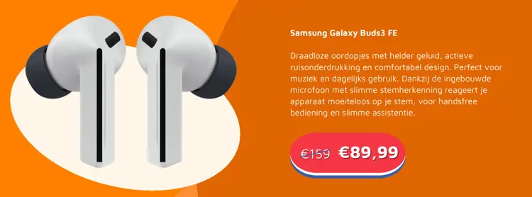 Aanbieding: Samsung Galaxy Buds3 FE