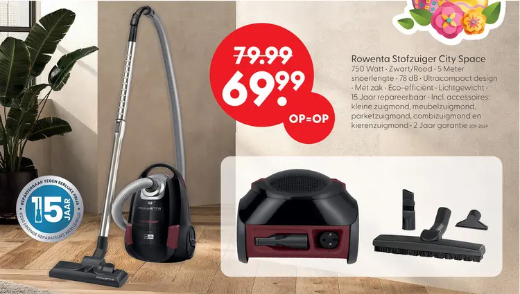 Aanbieding: Rowenta stofzuiger city space