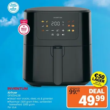 Aanbieding: Airfryer GF501HLDB