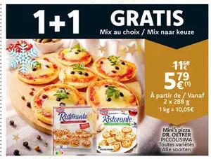 Promotie: Mini's pizza