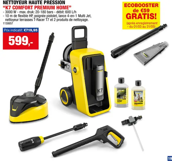 Offre: Karcher K7 Comfort Premium Home hogedrukreiniger 3000W