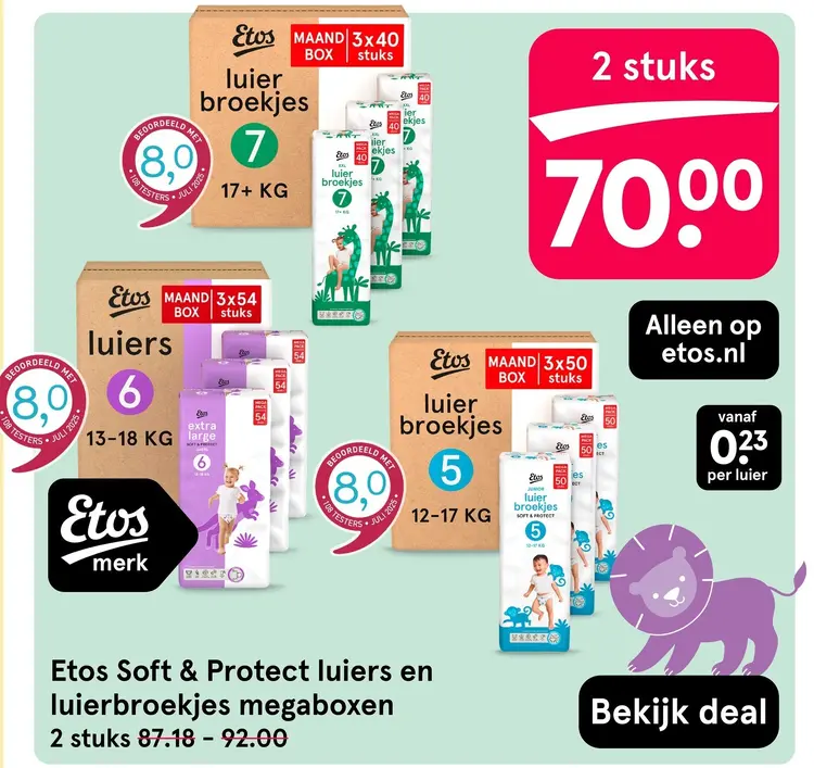 Aanbieding: Soft & Protect luiers en luierbroekjes megaboxen