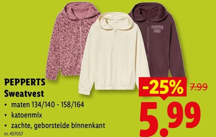 Promotie: Sweatvest