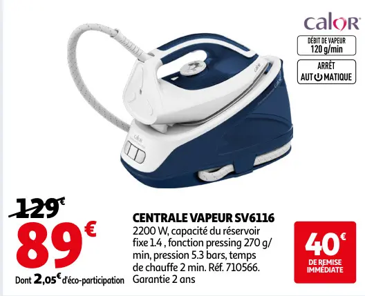 Promotie: Centrale vapeur sv6116